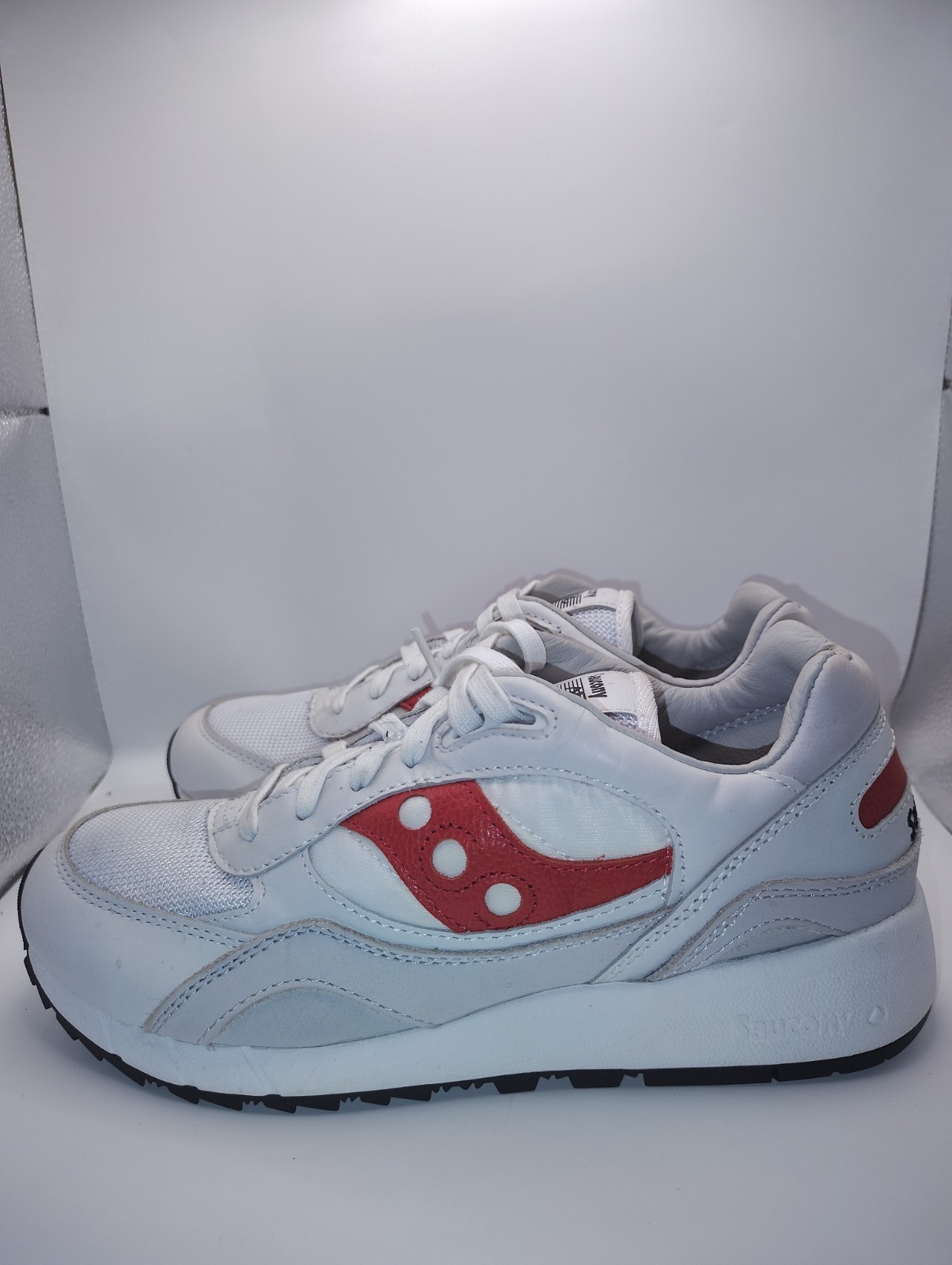 Saucony Shadow 6000 Us Size 9.5 /S70668-2 Red White Gray Sneakers thumbnail 10