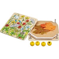 goki Blumenpresse FrüHlingswiese Pflanzenpresse BläTterpresse Holzdesign Neu