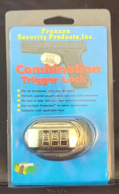 #ad Franzen Pro Security Personal Combination Trigger Lock Handgun Rifle Shotgun SMG $14.96