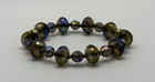 Iridescent Faceted Bead Stretch Bracelet Multicolour Fashion