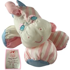 PUFFALUMPS Pink Stripe Zebra Pony Vintage 1991 FP Sleepytime 8" Plush TAG 1381