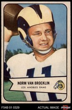 1954 Bowman #8 Norm Van Brocklin Rams HOF Oregon 6 - EX/MT
