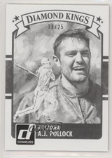 2016 Panini Donruss Diamond Kings Test Proof Black 19/25 AJ Pollock #1 y0i