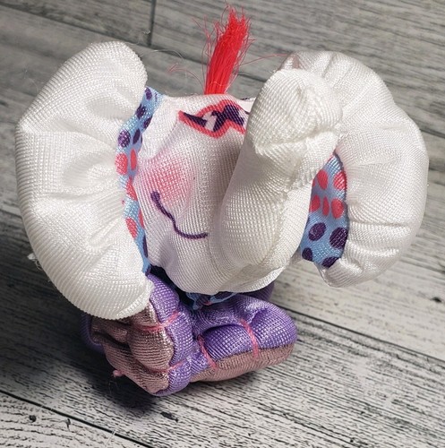 Vintage 1987 Smooshees Fisher Price Smuggler EMORY ELEPHANT Mini 3" Toy