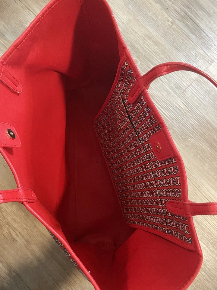 Bolso de Mano Tory Burch Gemini Link Rojo Usado Foto 2 de 4