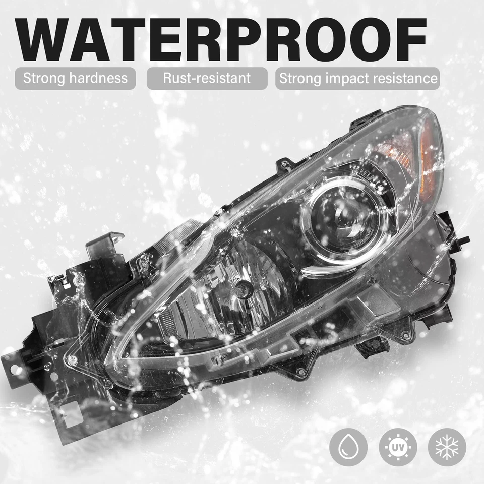 Left Side Turn Signal Projector Headlight Headlamp  For Mazda 3 2014 2015 2016 Foto 2 de 4