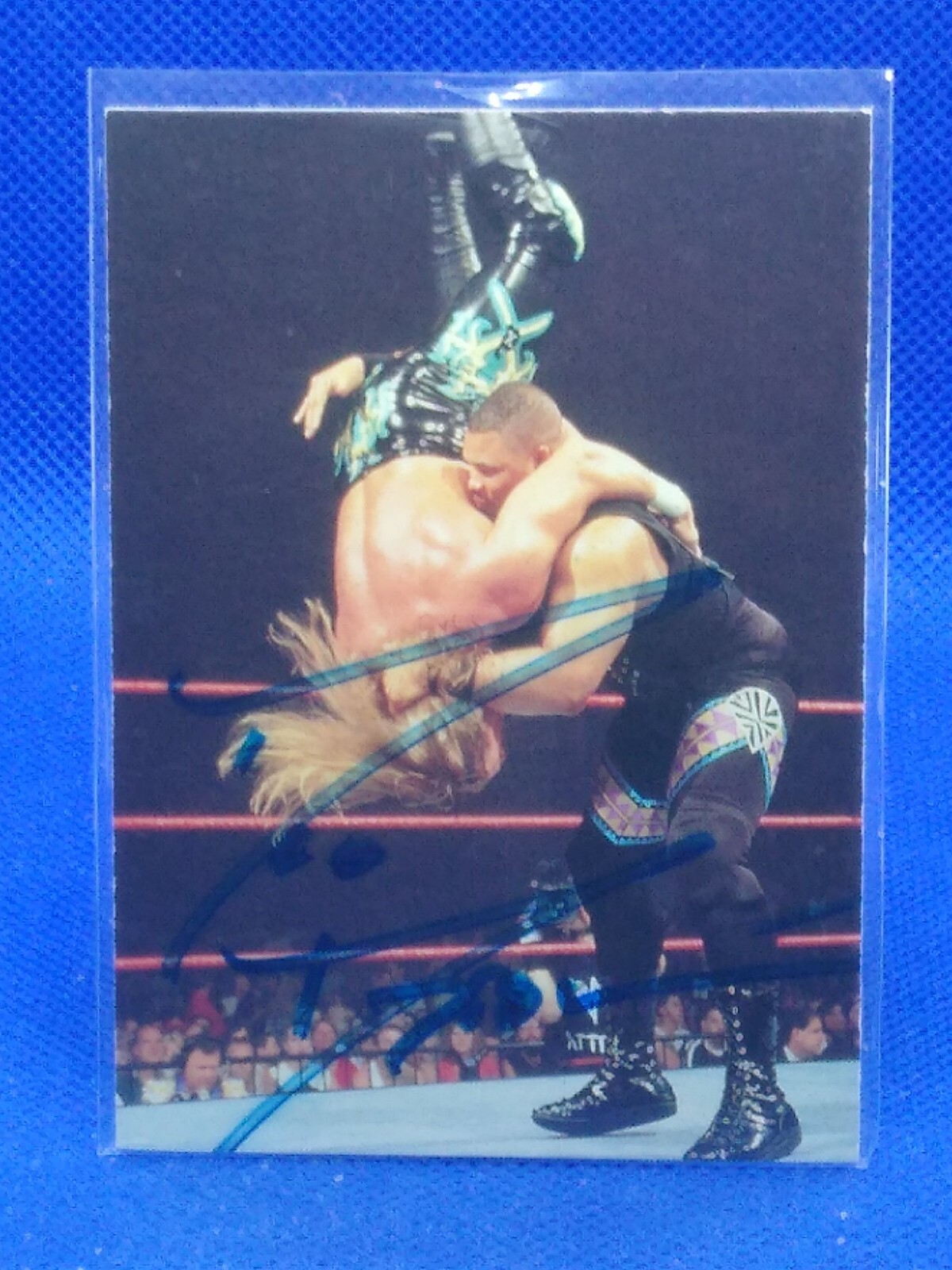 AUTOGRAPH D'Lo Brown 1998 Comic Images WWF Superstarz #24