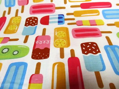 Eis am Stiel Fruchteis Rainbowfruit Riley Blake 50x110cm Baumwolle NEU