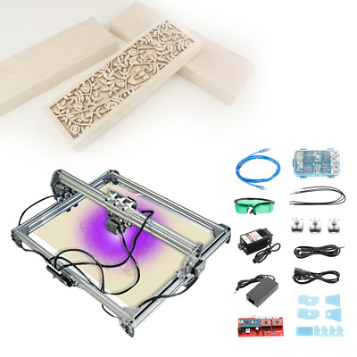 3000MW CNC Laser Engraving Machine DIY Desktop Cutting Tool Kit Engraver 65x50cm