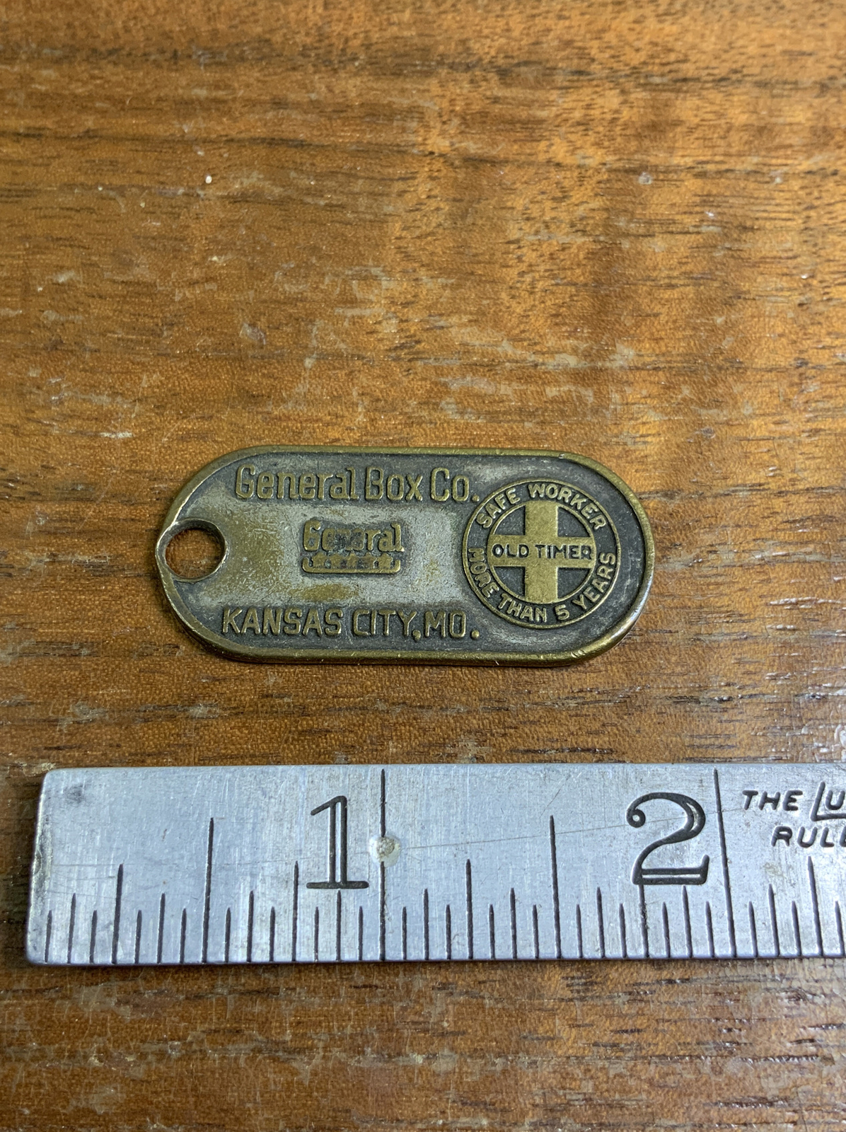 Safety Award, Keychain Fob. General Box Co. Kansas City Mo. Metal Arts Company eBay
