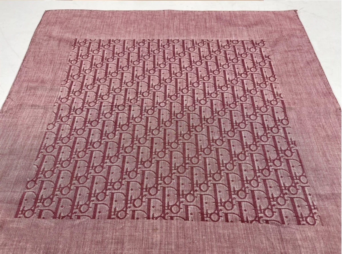 Christian Dior   Authentique foulard bandana monogramme oblique Dior mouchoir