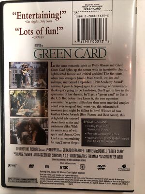 ｇｒｅｅｎｂｏｙ DVD Green Card (DVD, 2003) 717951003133| eBay