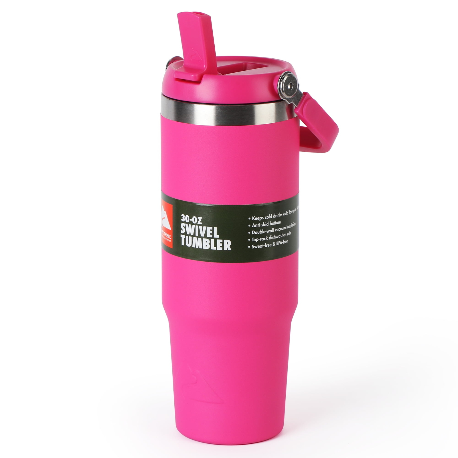 Ozark Trail 30 oz Insulated Stainless Steel Tumbler with Swivel Handle New Lilac