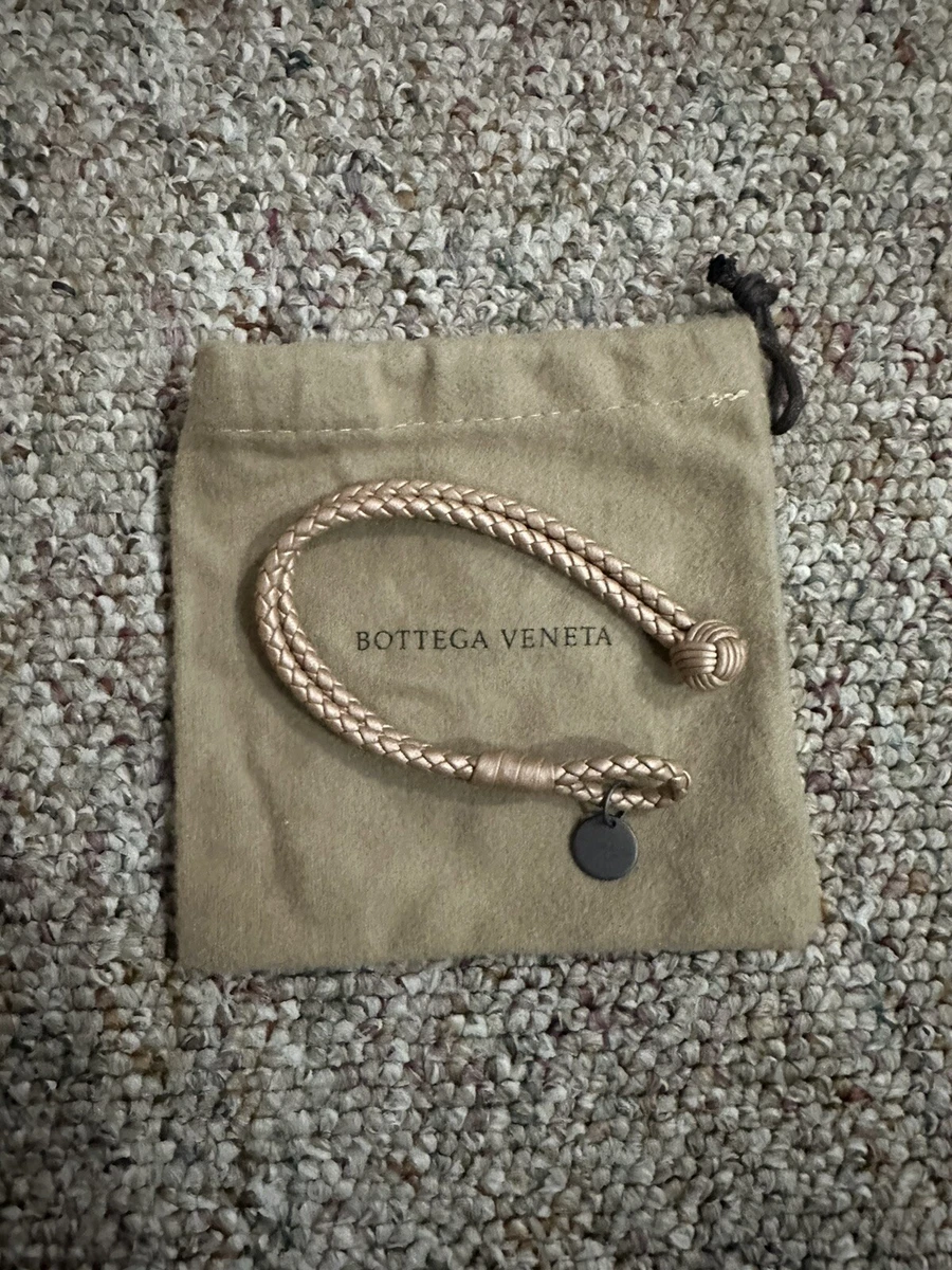 Bottega Veneta Bracelet Leather Gold Color Length 16cm Leather Ag