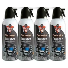 Dust-off DPSXL4 Compressed Computer Gas Duster 10 Oz 4 Pack, Priority Shipping .