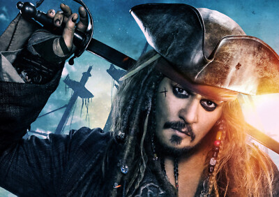 Kleines A6 Captain Jack Sparrow Poster (brandneu)