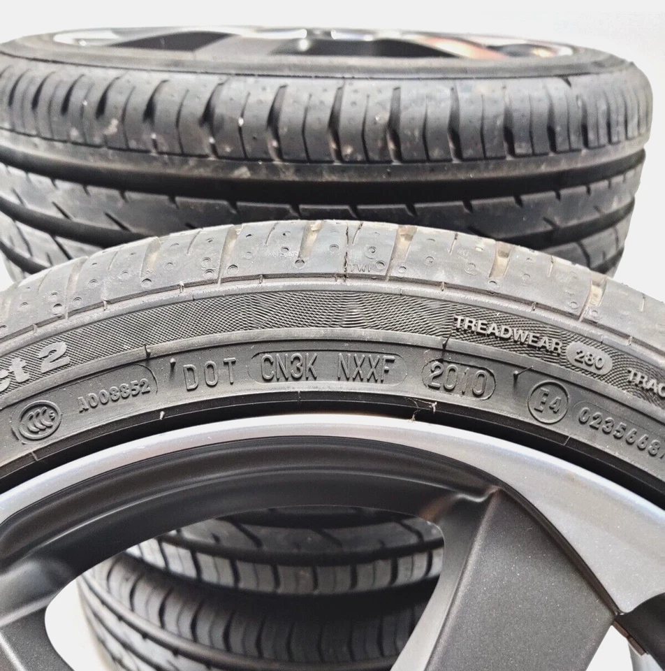 4x Sommerkompletträder Continental PremiumContact 2 195/45 R16 Dotz LK 4x100 - Bild 3 von 4