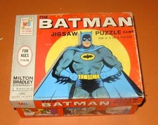 The Batman jigsaw puzzle vintage original box comic book Milton Bradley rare