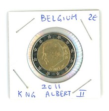 2011 2€ BELGIUM 2 Euro Bimetallic Coin King ALBERT II  !!!!