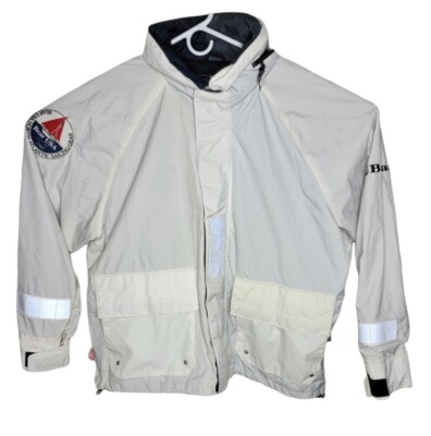 Vintage 80's Bear USA North Atlantic Sailing Gear Reflective Yachting Jacket XL