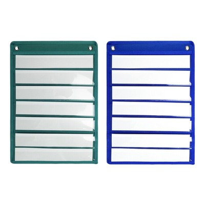 Classroom Pocket Charts Magnetic Pocket Chart 7-Layer Wall Chart