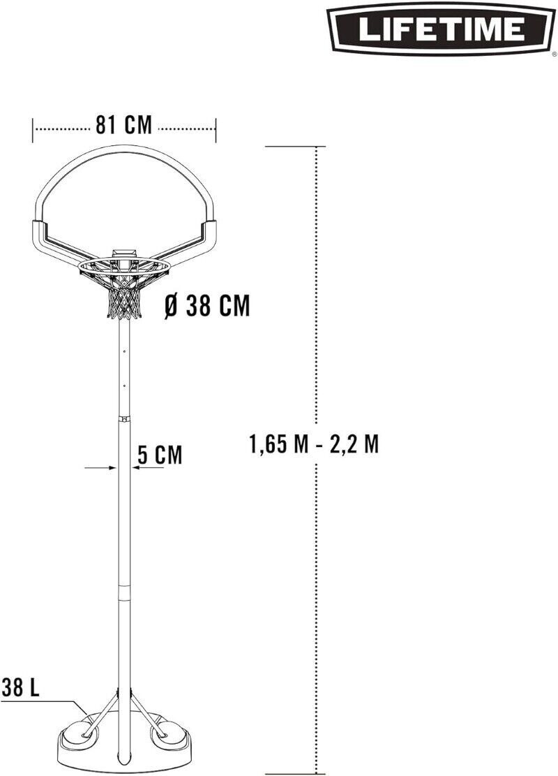 Lifetime 32" Youth Portable Basketball Hoop eBay
