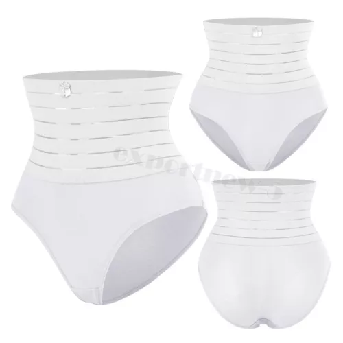 Women's Compression Shapewear Panties High Waist Thong Tummy Control Body Shaper - Picture 29 of 35