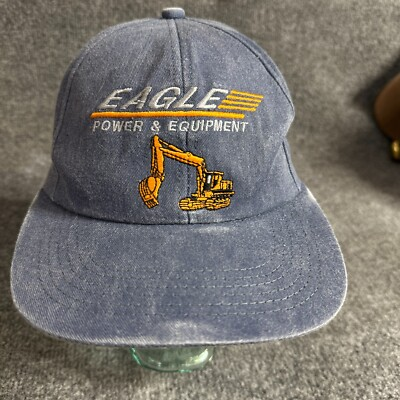 #ad Eagle Power Equipment Hat Blue Snapback Vintage K Products $15.90