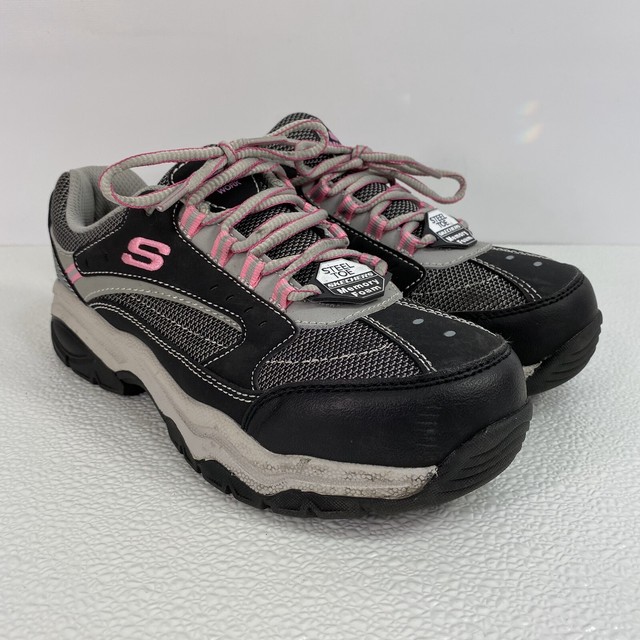 skechers memory foam work shoes