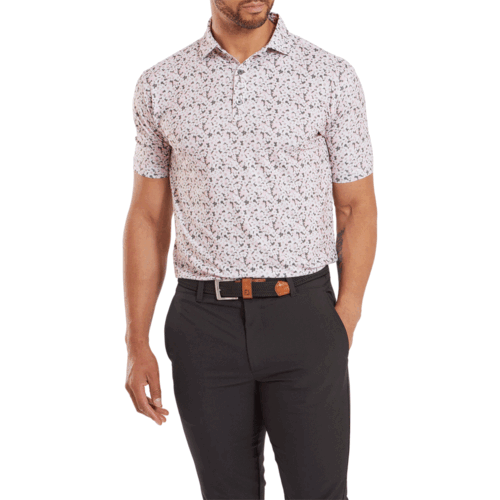 FOOTJOY 2025 PRIMROSE PRINT MENS GOLF POLO SHIRT / ALL COLOURS @ 45% OFF RRP - Picture 20 of 22