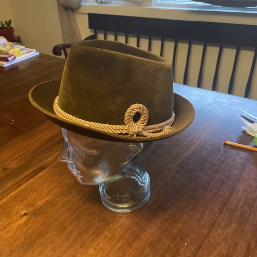 Resistol Vintage Hat Size 7 1/8” Brown Fedora Hat - Picture 3 of 24