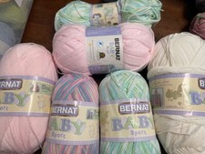 Bernat Yarn BABY SPORT big skeins 9.8oz - 12.3oz acrylic