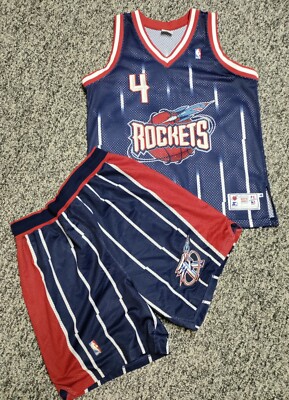 Charles Barkley Houston Rockets Starter jersey, sz 46, Reebok shorts, full  kit