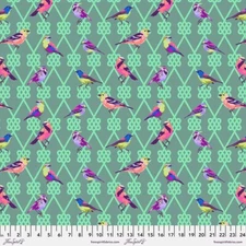 Free Spirit Fabric by Tula Pink - Moon Garden In a Finch - Dusk - Sold by the 1/