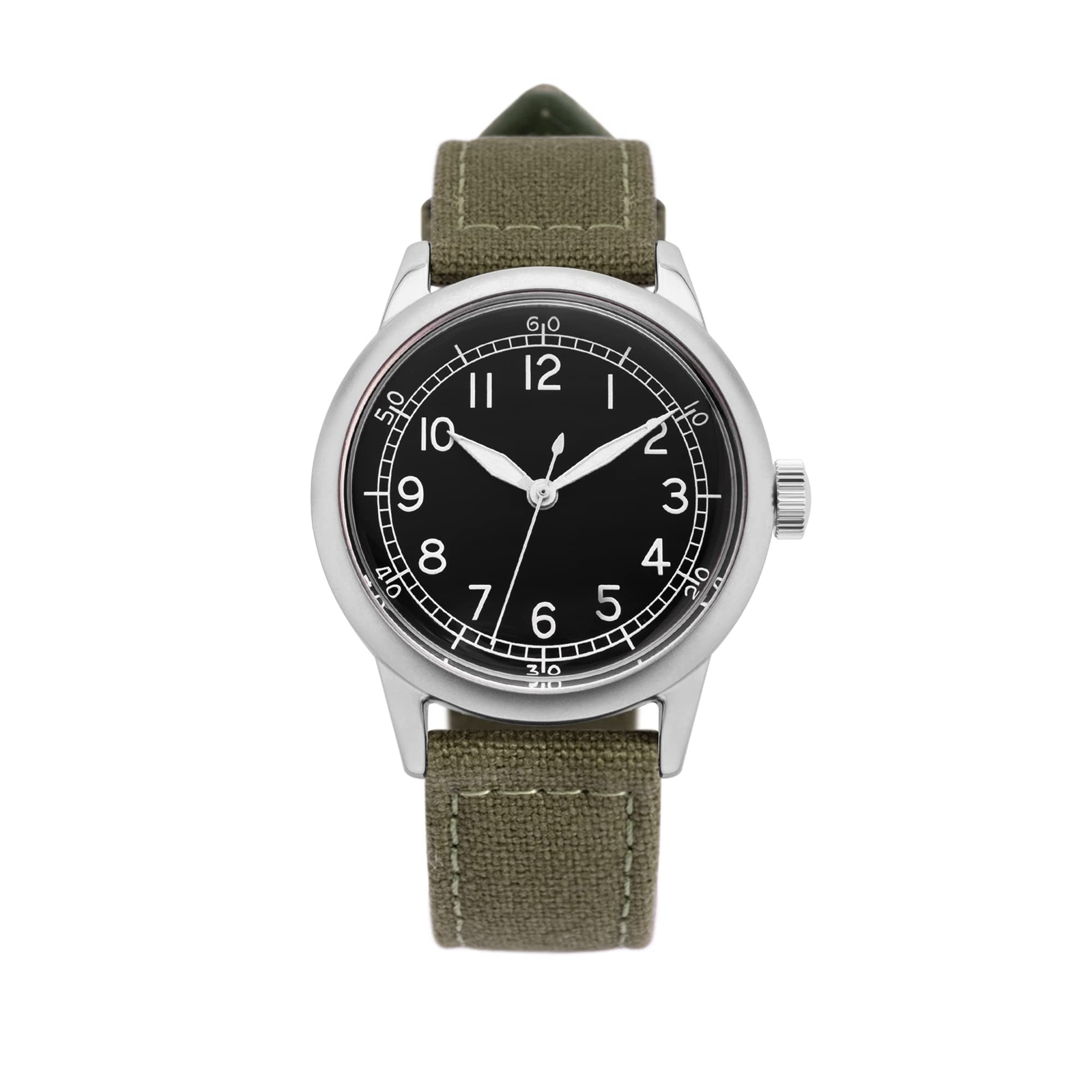 A-11 Spec 2 Vintage Military Field Watch, 32mm or 42mm Stainless Steel Case w...
