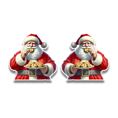 Santa And Cookies