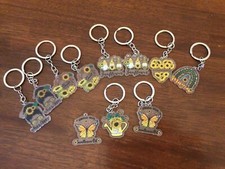 Sunflower Keychains, 11pc W/Sayings: Chill Out, Rise Shine, Hello Sunshine Etc..