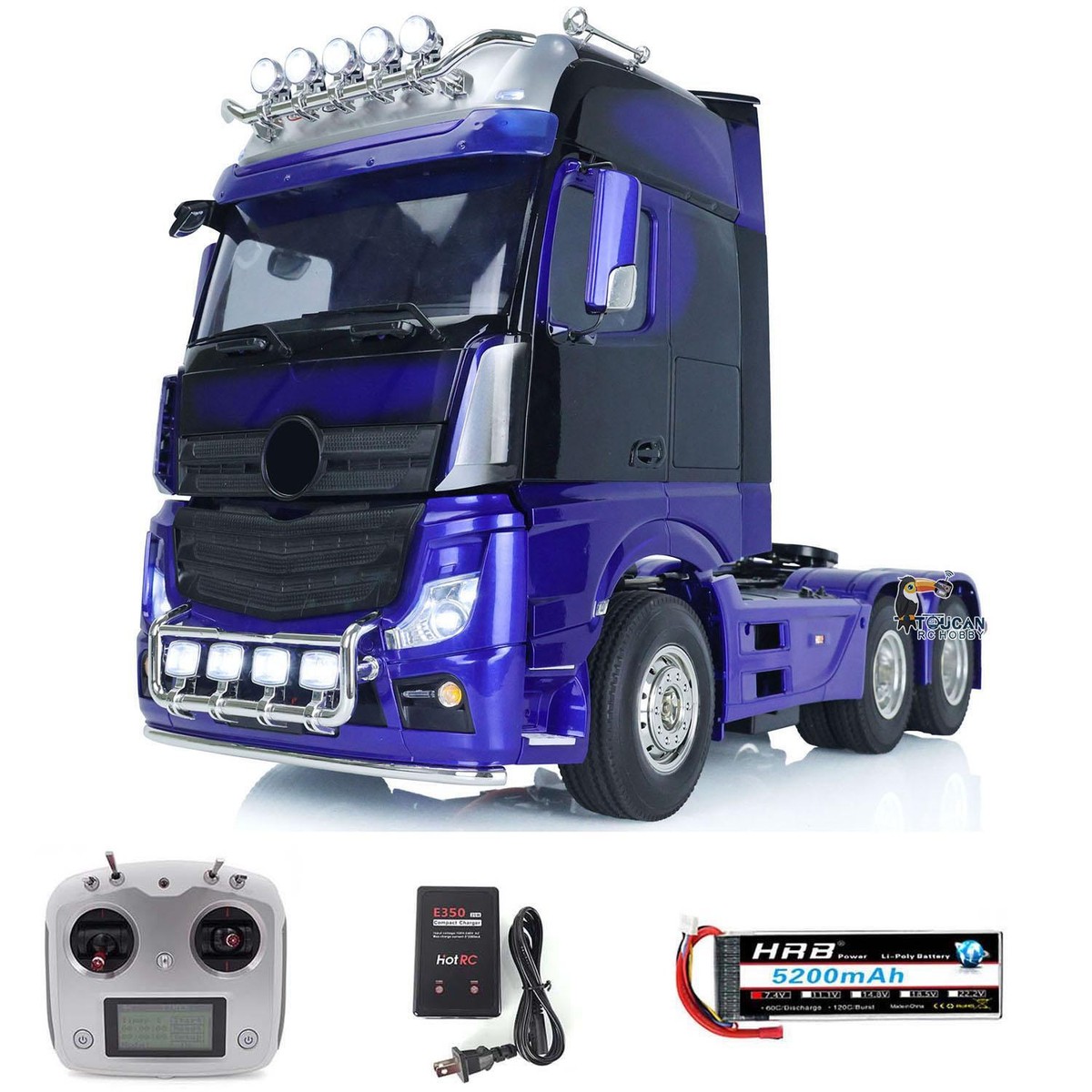 TOUCANRC 1/14 RC Assembled High-line Tractor Truck 6x4 for