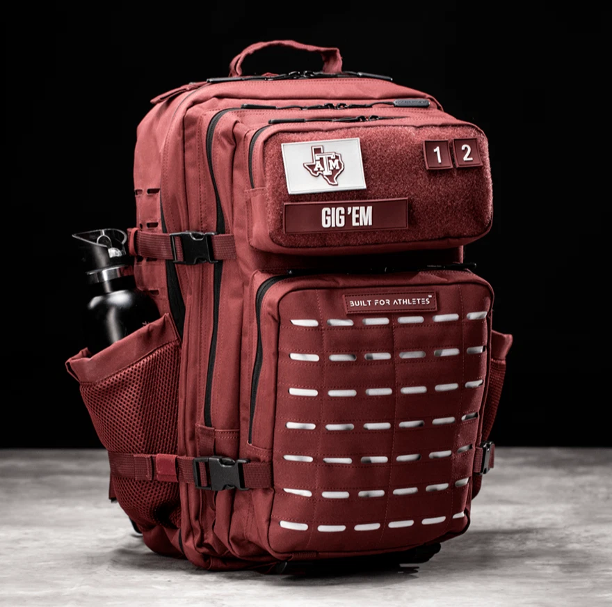Built For Athletes Gym Crossfit Backpack Large 45L Texas A M Burgundy eBay