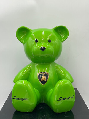 Lamborghini, limitierter Teddy grün, Design Naor26, handsigniert, Nr. 2/26