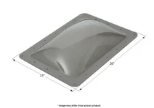 Icon 12080 RV Trailer Rectangular Outer Skylight Smoke 18"W x 26"L