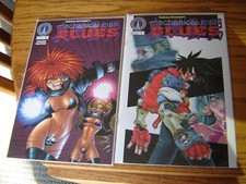 MECHANICAL MAN BLUES # 1 & # 3 ADAM WARREN RARE SEXY Radio Comix Manga VF/NM