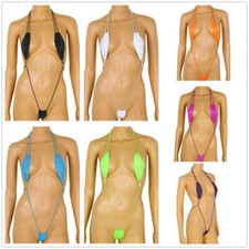 Women Micro Bodysuit Sling Shot Monokini See Through Lingerie Babydoll Nightwear