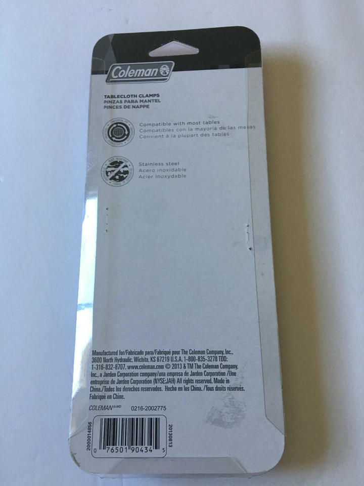 Abrazaderas de mantel de acero inoxidable Coleman 6 piezas Foto 2 de 2
