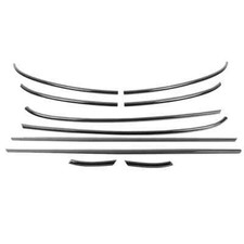 Für Mini F54 Clubman Beltline Blenden Abdeckungen Glanz Schwarz Dechrom Kit 2016-2023