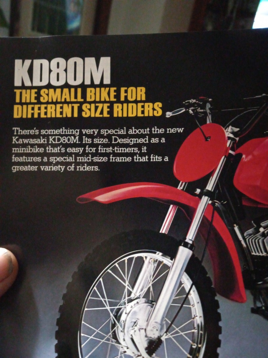 Kawasaki Features & Specification Brochure Chart 1982 KD80M KD80 Kawasaki Features & Specification Brochure Chart 1982 KD80M KD80