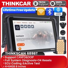 Bidirectional Car Diagnostic Scanner Tool Key Coding ThinkScan 689BT Free Update