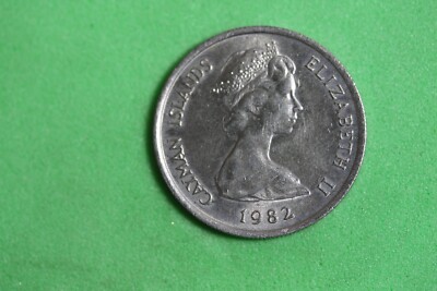 ESTATE FIND 1982 - Cayman Islands 10 Cents Green Turtle Coin! #J29596