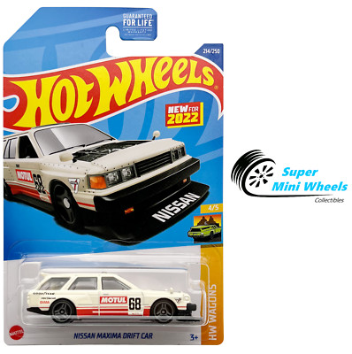 Hot Wheels 2022 #214 - Nissan Maxima Drift Car (White)