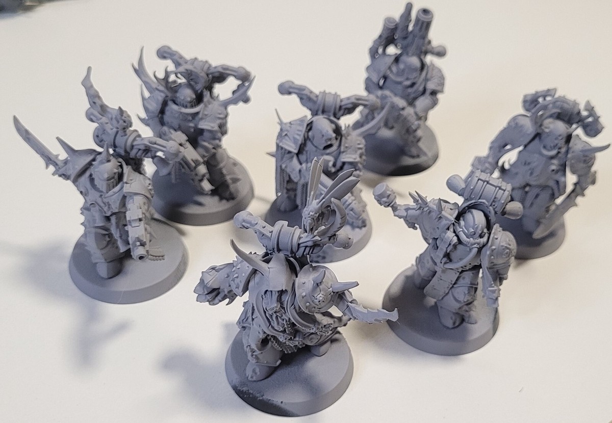 SF・ファンタジー・ホラー Plague Marines x 7 Warhammer 40k 7x PLAGUE MARINES Death Guard DARK IMPERIUM *New on Sprue